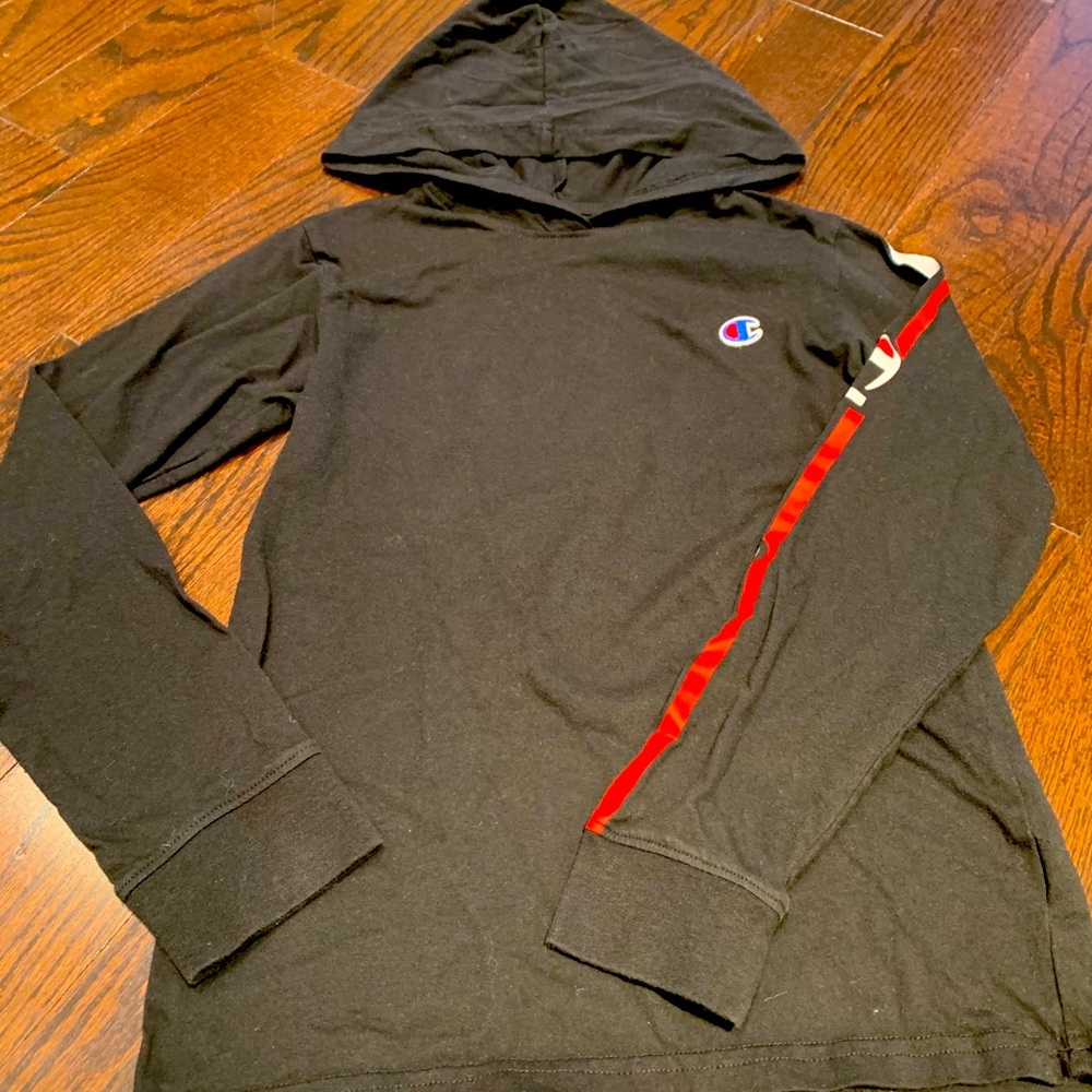 Champion youth long sleeve jersey hoodie